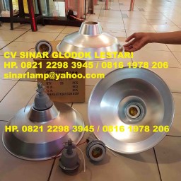 Kap Lampu Gantung WD Silver 16inch E40